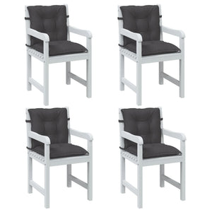 Niedriglehner Auflagen 4er Set Anthrazit 100x50x7cm