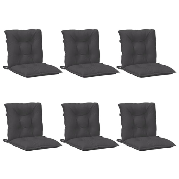 Niedriglehner Auflagen 6er Set Anthrazit