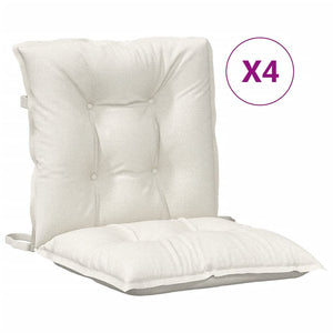 Niedriglehner Auflagen Creme 4er Set