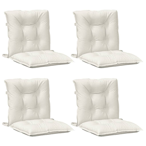 Niedriglehner Auflagen Creme 4er Set