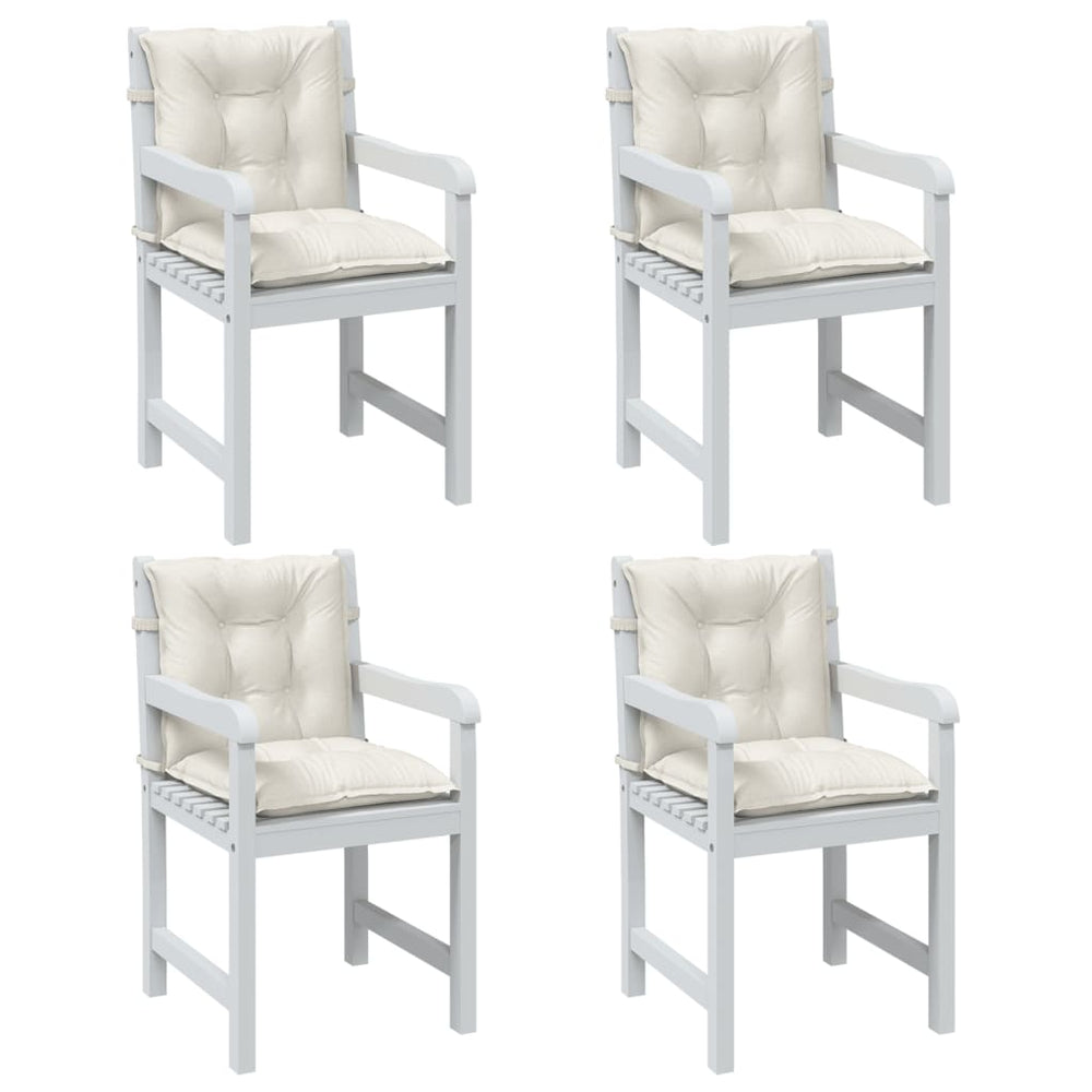 Niedriglehner Auflagen Creme 4er Set