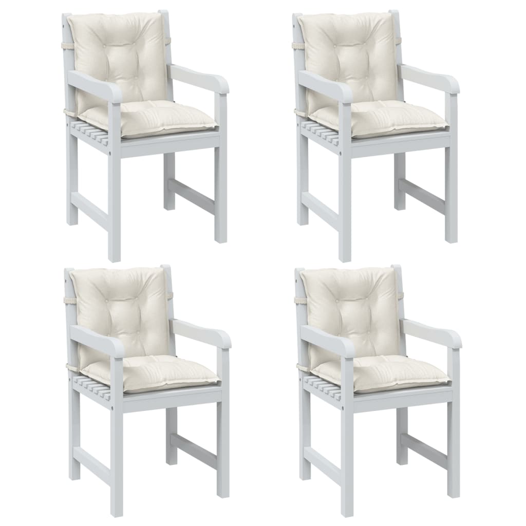 Niedriglehner Auflagen Creme 4er Set