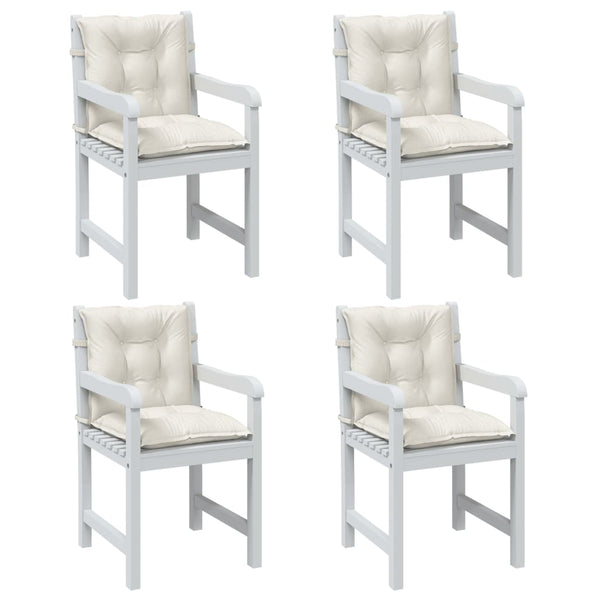 Niedriglehner Auflagen Creme 4er Set