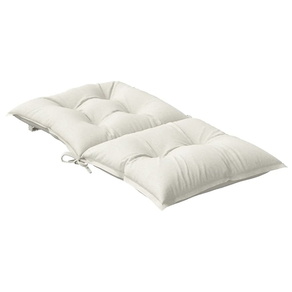 Niedriglehner Auflagen 6er Set Creme 100x50 cm