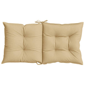 Niedriglehner Auflagen Melange Beige 2er-Set