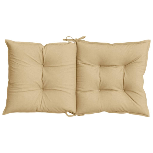 Niedriglehner Auflagen Melange Beige 2er-Set