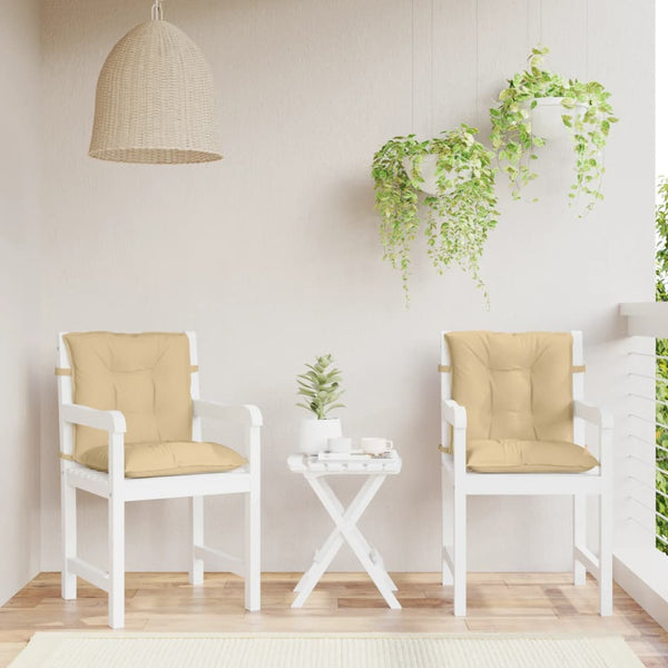 Niedriglehner Auflagen 4er Set Beige
