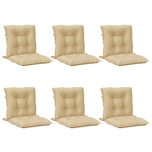 Niedriglehner Auflagen 6er Set Beige