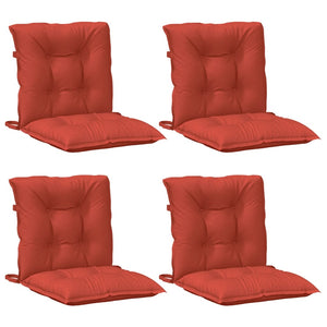 Niedriglehner Auflagen Melange Rot 4er Set