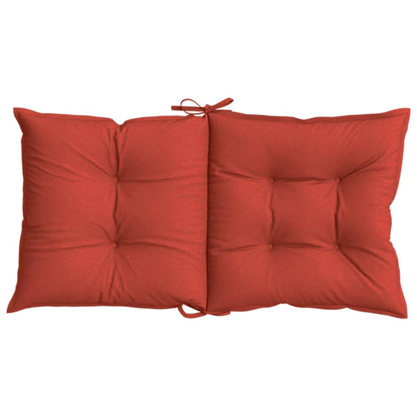 Niedriglehner Auflagen Melange Rot 4er Set