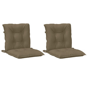 Niedriglehner Auflagen 2er Set Melange Taupe