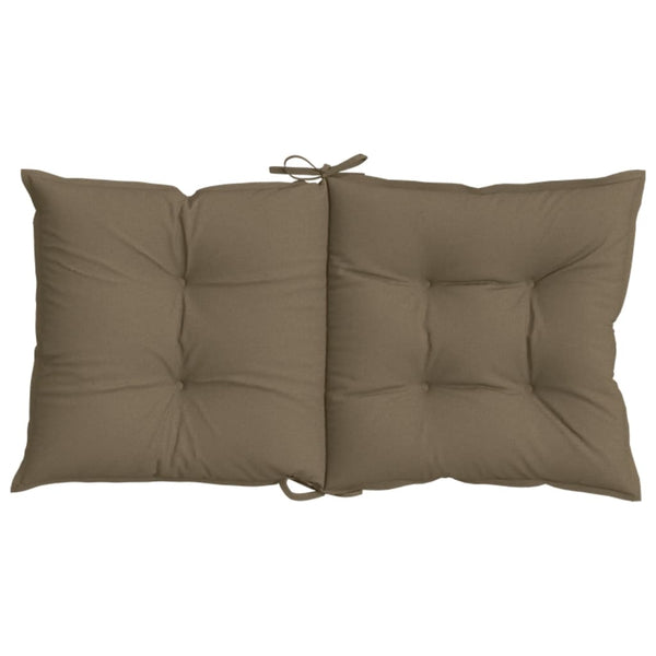 Niedriglehner Auflagen 2er Set Melange Taupe