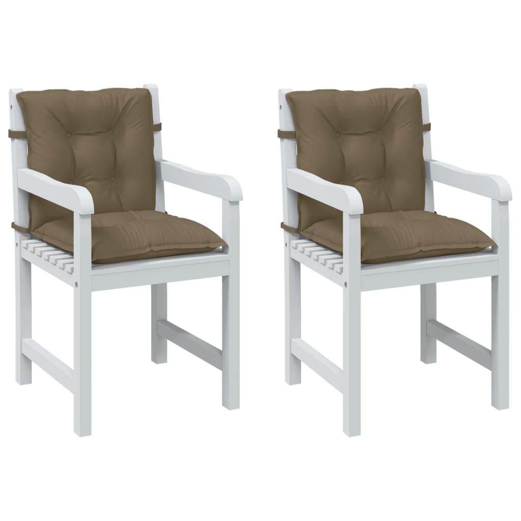Niedriglehner Auflagen 2er Set Melange Taupe