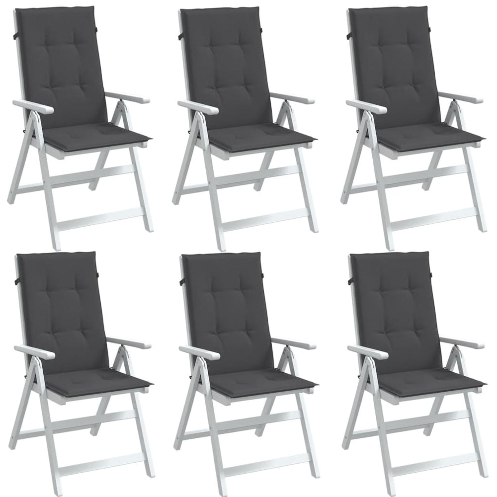 6er Set Hochlehner Auflagen Anthrazit