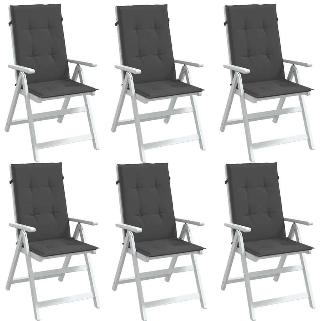 6er Set Hochlehner Auflagen Anthrazit