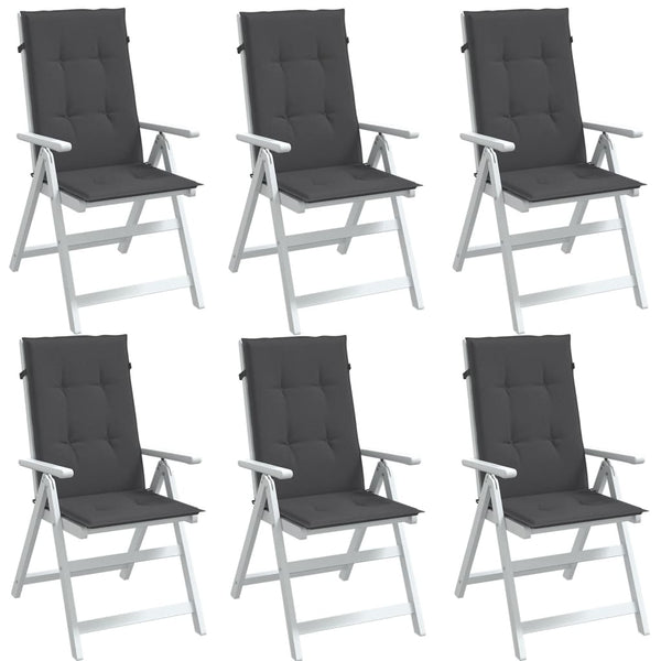 6er Set Hochlehner Auflagen Anthrazit