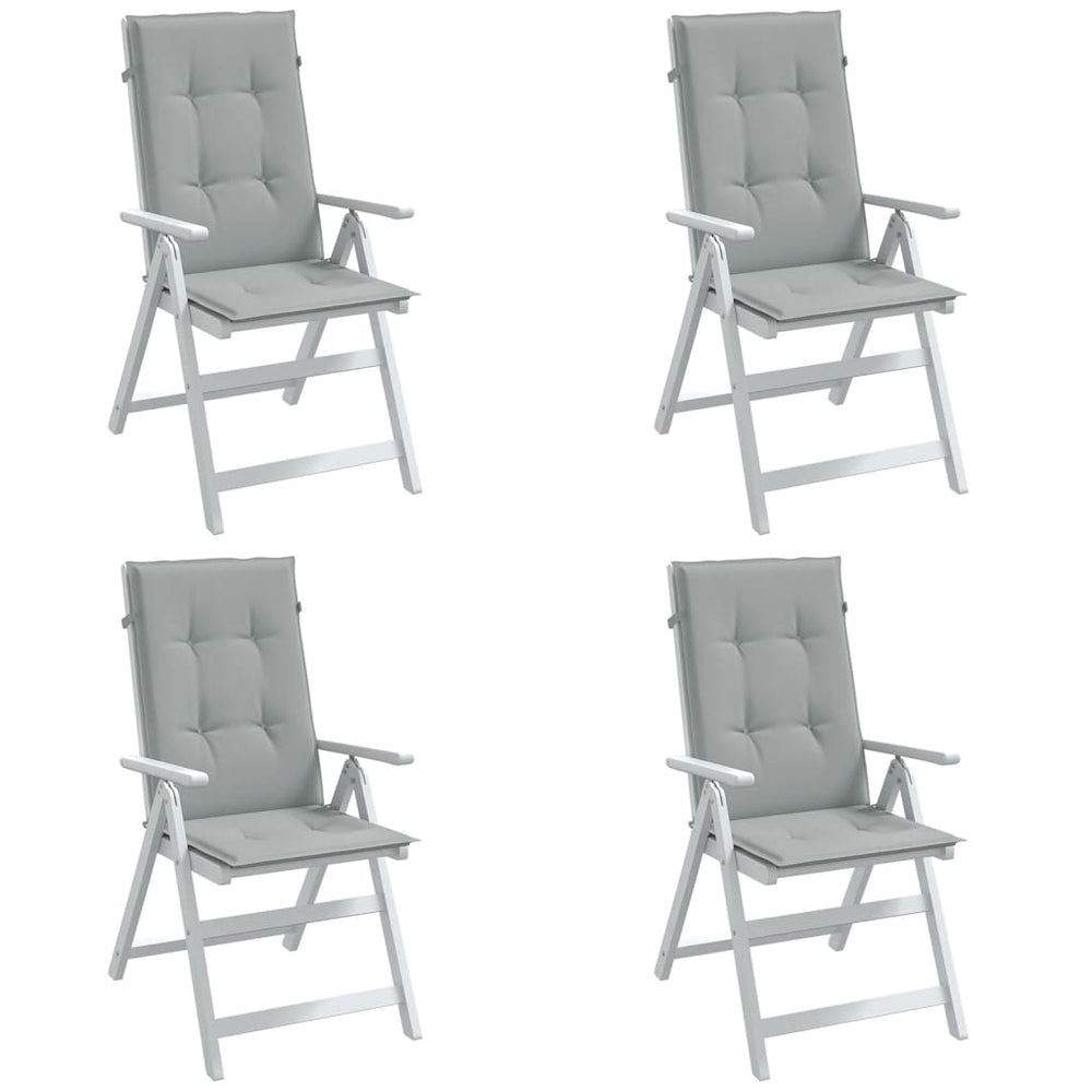 Hochlehner Auflagen 4er Set Hellgrau 120x50 cm