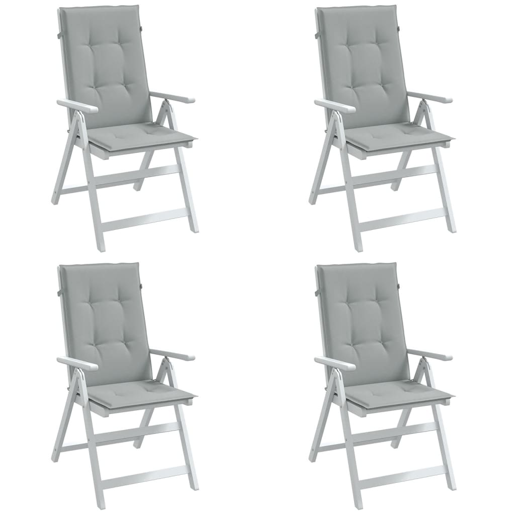 Hochlehner Auflagen 4er Set Hellgrau 120x50 cm