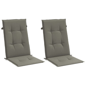 Hochlehner Auflagen 2er Set Dunkelgrau 120x50 cm
