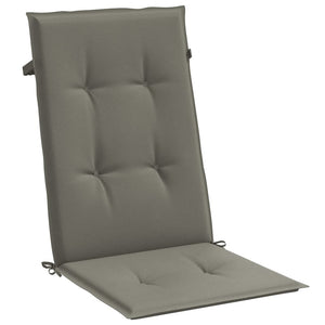 Hochlehner Auflagen 2er Set Dunkelgrau 120x50 cm