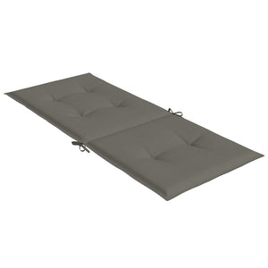 Hochlehner Auflagen 2er Set Dunkelgrau 120x50 cm