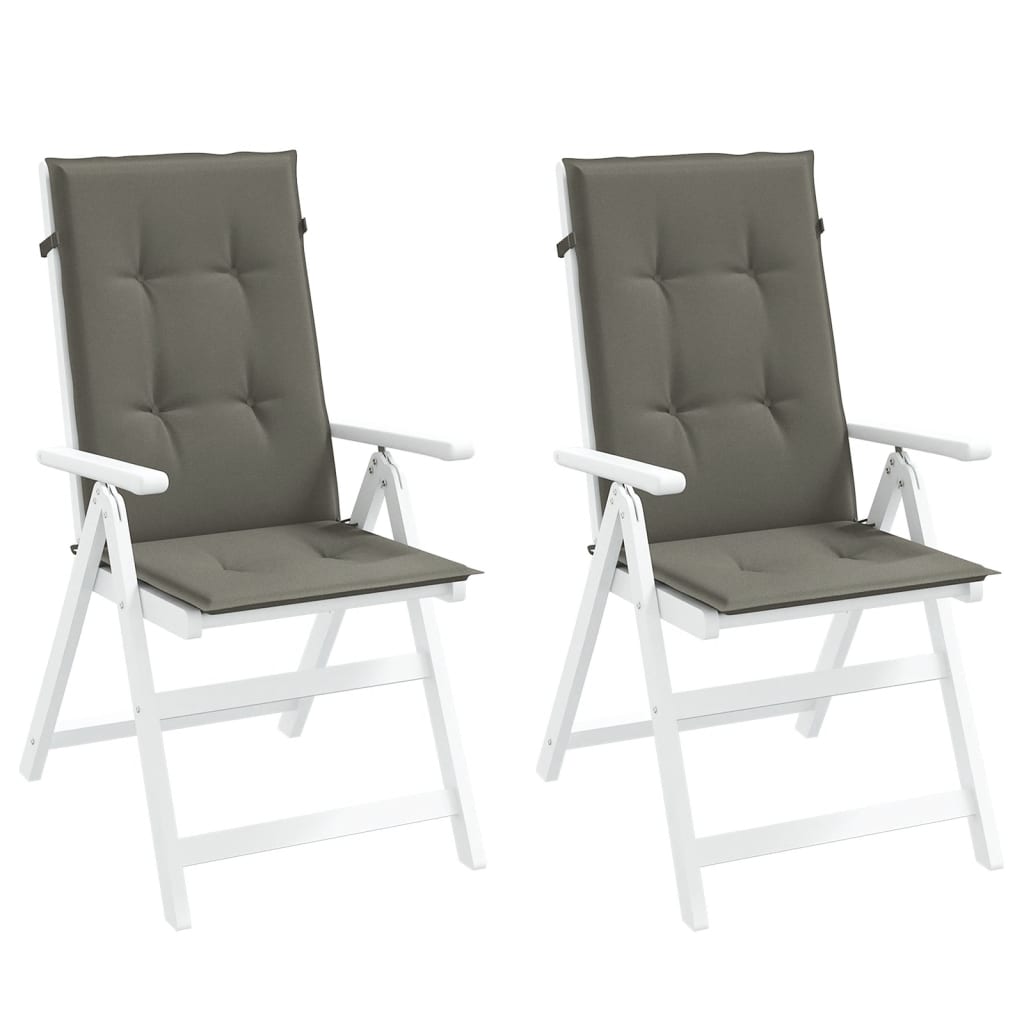Hochlehner Auflagen 2er Set Dunkelgrau 120x50 cm