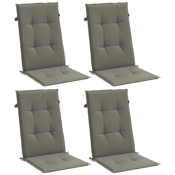 Hochlehner Auflagen 4er Set Dunkelgrau