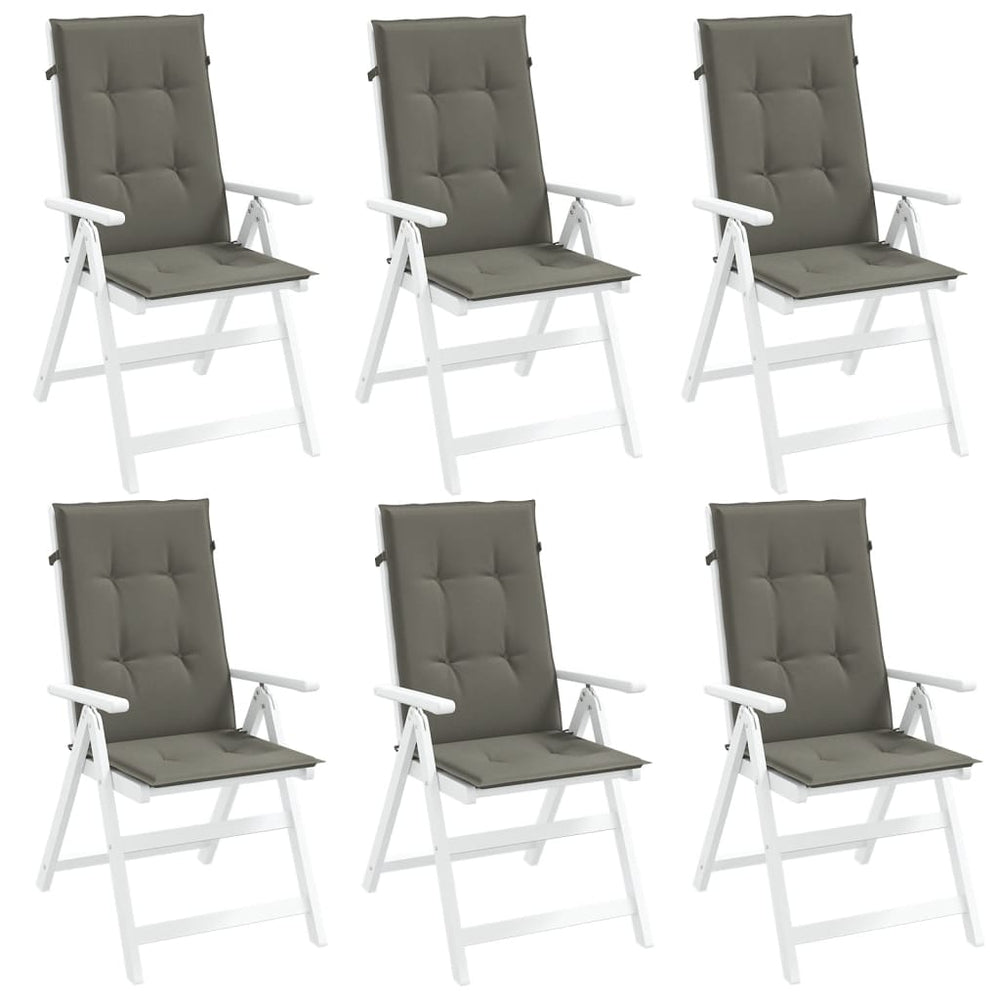 Hochlehner Auflagen 6er Set Dunkelgrau