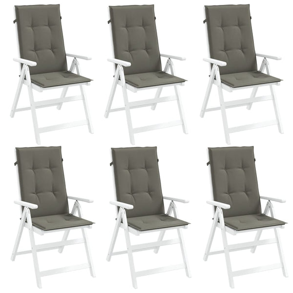 Hochlehner Auflagen 6er Set Dunkelgrau