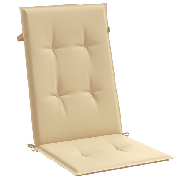 2er Set Hochlehner Auflagen Beige 120x50 cm