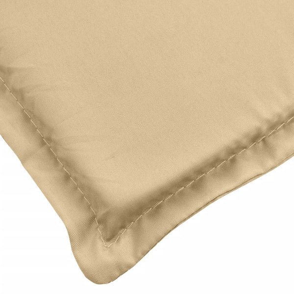 2er Set Hochlehner Auflagen Beige 120x50 cm