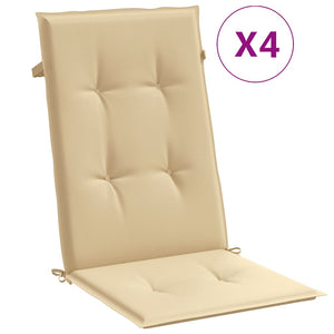Hochlehner Auflagen 4er-Set Beige 120x50 cm