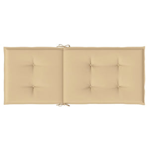 Hochlehner Auflagen 4er-Set Beige 120x50 cm