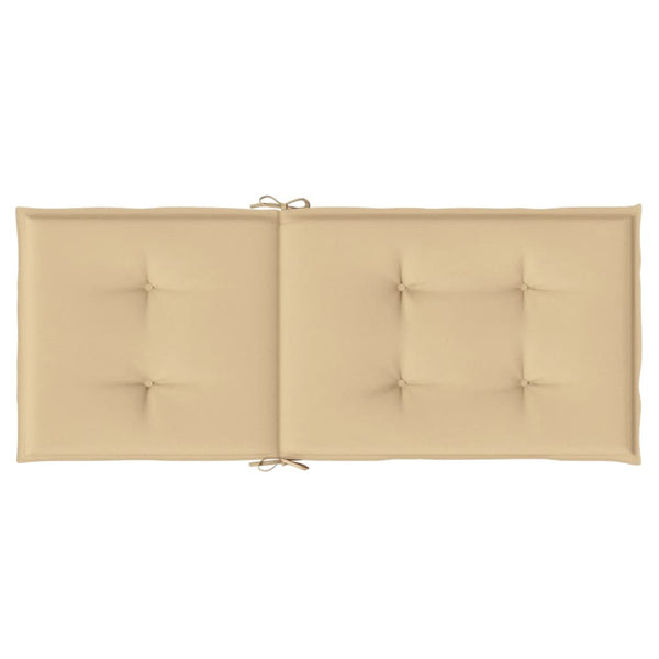 Hochlehner Auflagen 4er-Set Beige 120x50 cm