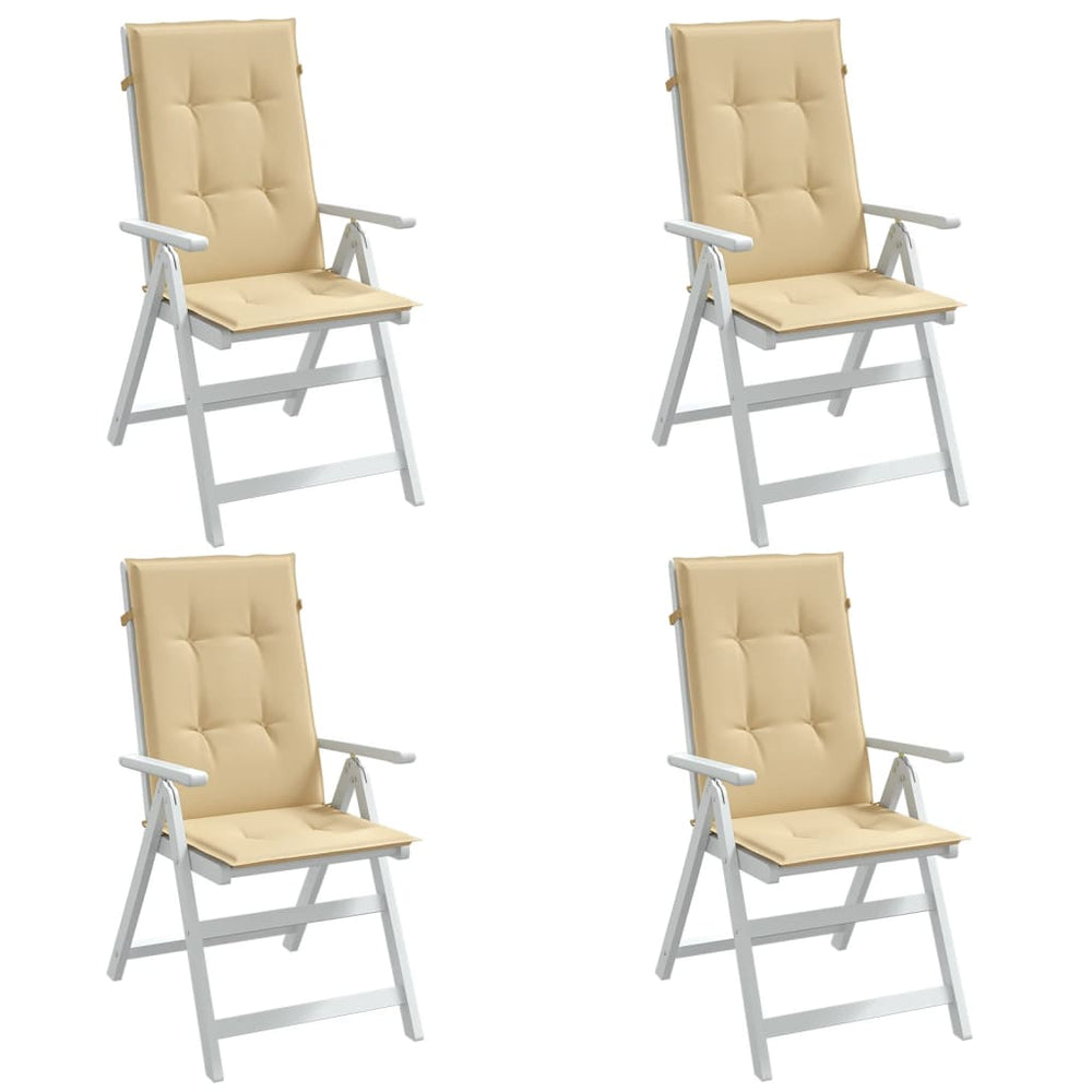 Hochlehner Auflagen 4er-Set Beige 120x50 cm