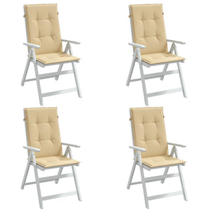 Hochlehner Auflagen 4er-Set Beige 120x50 cm