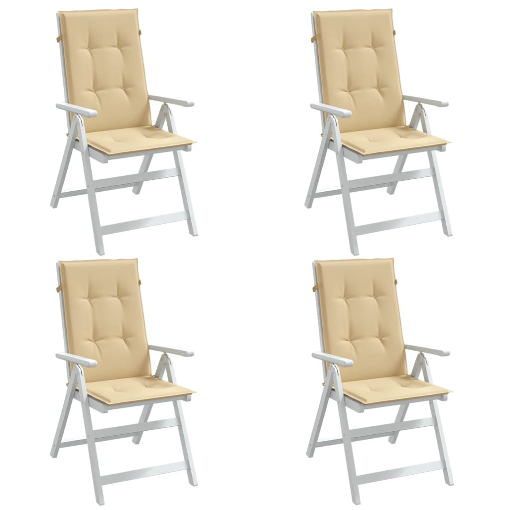 Hochlehner Auflagen 4er-Set Beige 120x50 cm