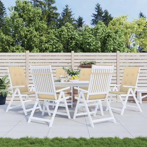 Hochlehner Auflagen 6er Set Beige 120x50 cm