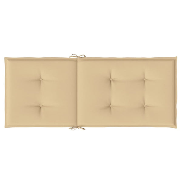 Hochlehner Auflagen 6er Set Beige 120x50 cm