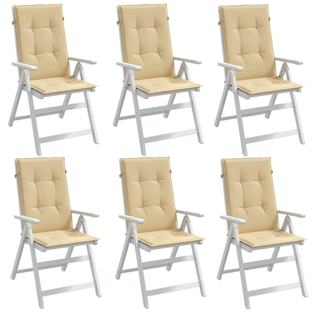 Hochlehner Auflagen 6er Set Beige 120x50 cm