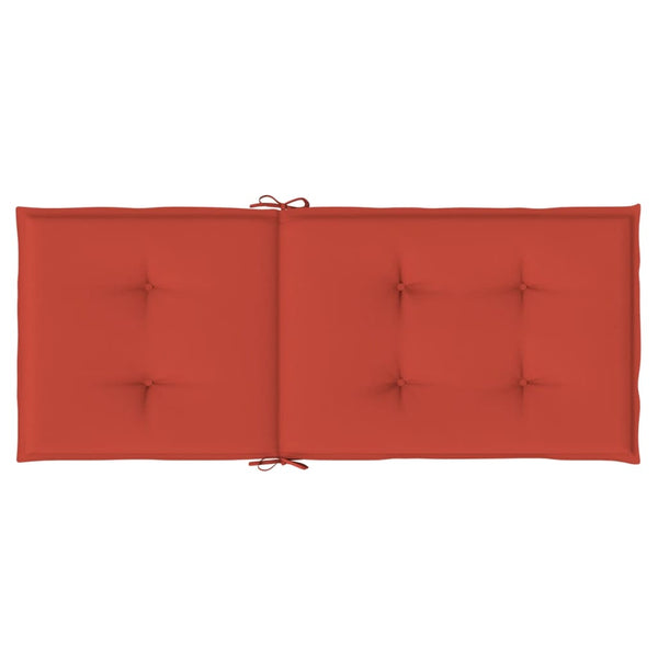 2er Set Hochlehner Auflagen Rot Melange 120 cm