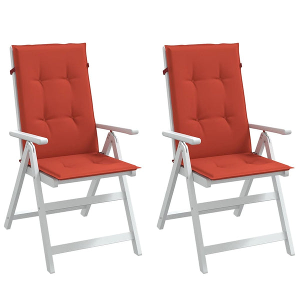2er Set Hochlehner Auflagen Rot Melange 120 cm