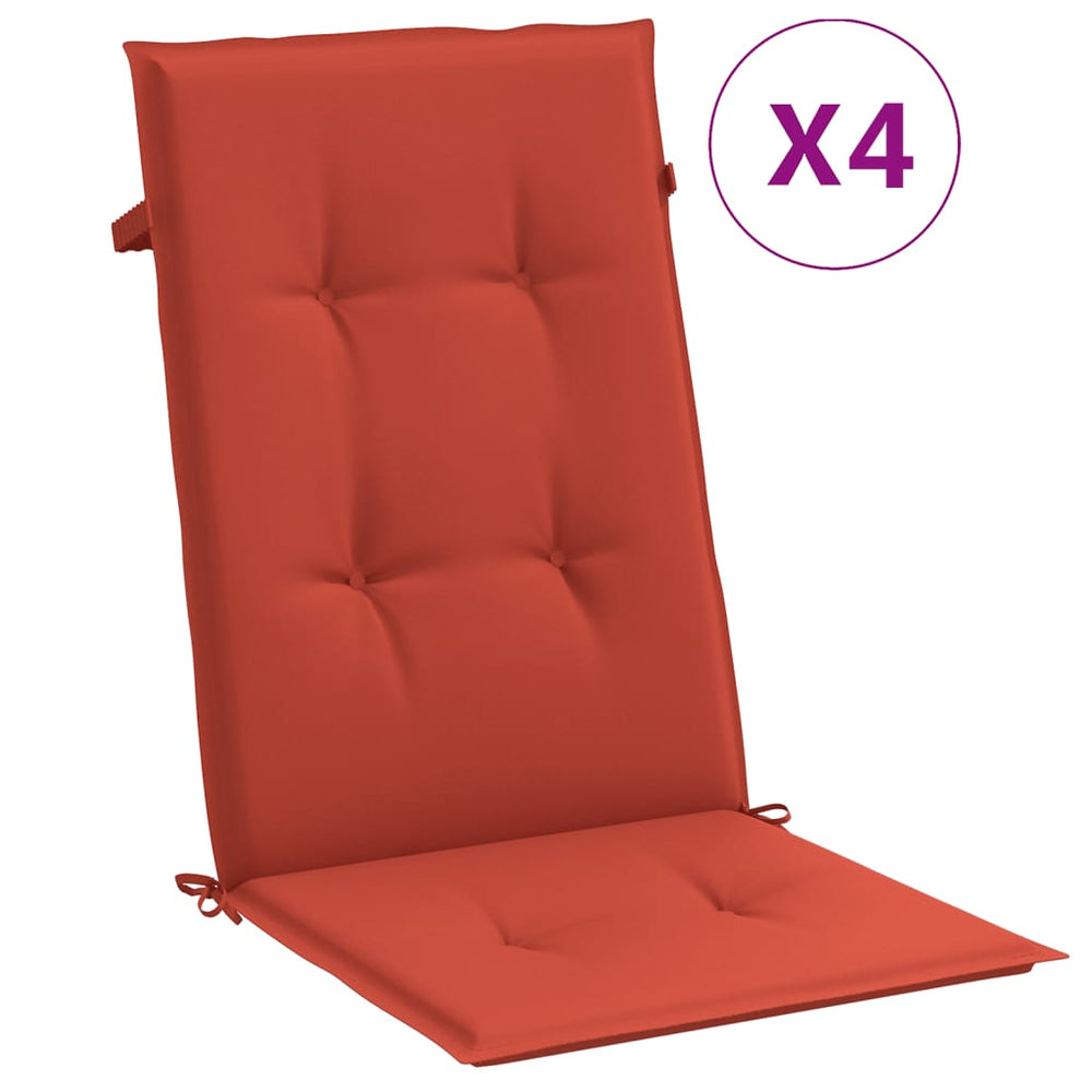 Hochlehner Auflagen 4er Set Rot Melange