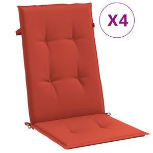 Hochlehner Auflagen 4er Set Rot Melange