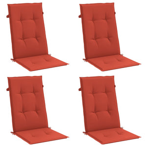 Hochlehner Auflagen 4er Set Rot Melange