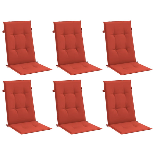 Hochlehner Auflagen 6er Set Rot Melange