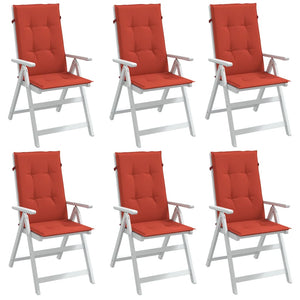 Hochlehner Auflagen 6er Set Rot Melange