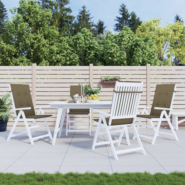 Hochlehner Auflagen 4er Set Taupe 120x50 cm