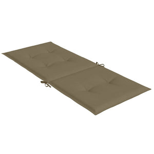 Hochlehner Auflagen 4er Set Taupe 120x50 cm