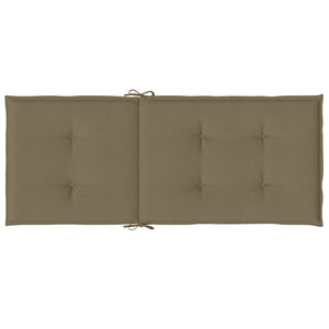 Hochlehner Auflagen 4er Set Taupe 120x50 cm